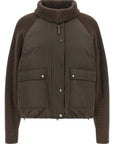 Brunello Cucinelli Brunello Cucinelli Knit Insert Down Jacket