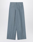 Brunello Cucinelli Brunello Cucinelli Wide avio-colored trousers in linen blend