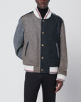 Thom Browne Thom Browne Colour-block wool bomber jacket