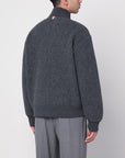Thom Browne Thom Browne Grey wool zip-up cardigan