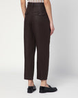 Brunello Cucinelli Brunello Cucinelli Linen trousers with brown belt