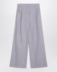 Brunello Cucinelli Brunello Cucinelli Wide lilac trousers in linen blend