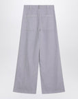 Brunello Cucinelli Brunello Cucinelli Wide lilac trousers in linen blend