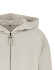 Brunello Cucinelli Brunello Cucinelli Shiny Zipper Pull Hoodie