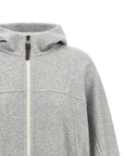 Brunello Cucinelli Brunello Cucinelli Shiny Zipper Pull Cropped Hoodie