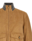 Brunello Cucinelli Brunello Cucinelli Padded Suede Bomber Jacket