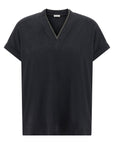 Brunello Cucinelli Brunello Cucinelli Shiny Trims T-shirt
