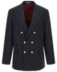 Brunello Cucinelli Brunello Cucinelli Silk Twill And Linen Délavé Blazer