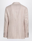 Brunello Cucinelli Brunello Cucinelli Papaya-colored Prince of Wales jacket
