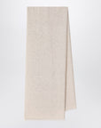 Brunello Cucinelli Brunello Cucinelli Cashmere rustic beige scarf