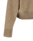 Brunello Cucinelli Brunello Cucinelli Shiny Zipper Pull Wool Cardigan