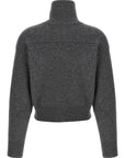 Brunello Cucinelli Brunello Cucinelli Shiny Zipper Pull Wool Cardigan