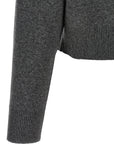 Brunello Cucinelli Brunello Cucinelli Shiny Zipper Pull Wool Cardigan