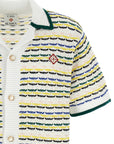 Casablanca Casablanca Tuck Stitch Short Sleeve Shirt