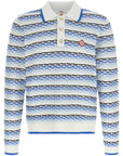 Casablanca Casablanca Tuck Stitch Long Sleeve Polo Shirt