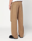 Darkpark DARKPARK Tobacco-coloured Jordan wide leg trousers