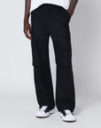 Darkpark DARKPARK Black Saint wool cargo trousers