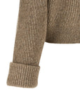 Brunello Cucinelli Brunello Cucinelli Shiny Zipper Pull Cardigan