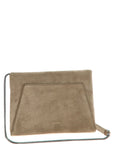 Brunello Cucinelli Brunello Cucinelli Monile Suede Clutch Bag
