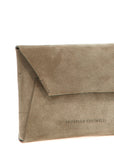 Brunello Cucinelli Brunello Cucinelli Monile Suede Clutch Bag