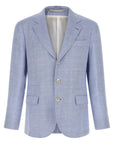Brunello Cucinelli Brunello Cucinelli Linen And Wool Chevron Blazer