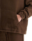 RIER RIER hooded fleece sweatshirt