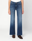 Mother Mother Lil Doozy Fray flared jeans