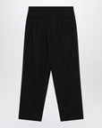Lemaire LEMAIRE Black drawstring pants in wool blend