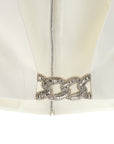 David Koma David Koma Top 3d Crystsal Chain And Square Neck