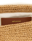 Self-Portrait Self-Portrait Raffia Bow Charm Shoulder Bag
