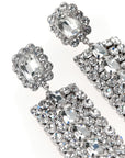Self-Portrait Self-Portrait Multi Crystal Droplet Earrings