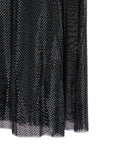 Self-Portrait Self-Portrait Black Rhinestone Draped Maxi Dress