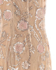 Self-Portrait Self-Portrait Pink Flower Sequin Embellished Midi Dress