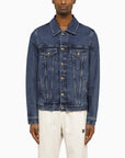 Palm Angels Palm Angels Blue denim jacket with Monogram