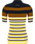 Marni Marni Ribbed Wool Polo Shirt