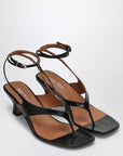 Paris Texas Paris Texas Portofino black leather thong mule