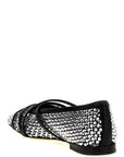 Mach & Mach Mach & Mach Crystal Net Ballet Flats
