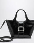 Roger Vivier ROGER VIVIER Mini Viv'' Choc black leather shopping bag