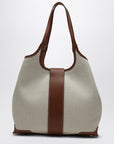 Roger Vivier ROGER VIVIER Viv'' Choc Medium Shopping Bag natural coloured
