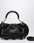 Roger Vivier ROGER VIVIER Viv'' Choc Royal black leather hobo bag