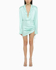 David Koma David Koma Aqua green wool mini dress