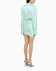 David Koma David Koma Aqua green wool mini dress
