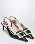 Roger Vivier ROGER VIVIER Viv'' Canard leather slingback décolleté