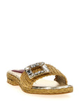 Roger Vivier Roger Vivier Raffia Jewel Sandals