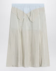 Maison Margiela Maison Margiela Beige aloe Anonymity of the lining skirt