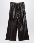 MM6 Maison Margiela MM6 Maison Margiela Shiny burgundy wide trousers