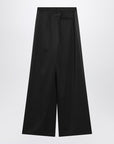 MM6 Maison Margiela MM6 Maison Margiela Black satin palazzo pants