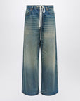 MM6 Maison Margiela MM6 Maison Margiela Wide-leg washed blue jeans