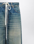 MM6 Maison Margiela MM6 Maison Margiela Wide-leg washed blue jeans