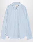 Studio Nicholson STUDIO NICHOLSON Light blue Salin shirt in organic cotton